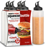 MIGHTY STRONG 32oz squeeze bottle with wide opening for easy filling and pouring
