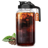 Mihlapi glass pitcher with leak-proof lid for spill-free pouring