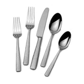 Mikasa Oliver Satin dinner forks with hammered detail for refined dining