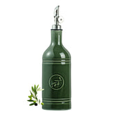 MIKIGEY olive oil dispenser bottle with olive leaf design preserves flavor by blocking UV light.