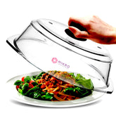 Mikro Innovations tall glass cover top view shows clear visibility during heating
