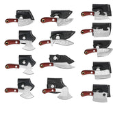 Minatee 13-piece mini knife set with Damascus pattern and pocket-ready design