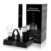 Mincham air pressure wine bottle opener with smooth cork removal