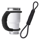 MingQiEven paracord handle with universal fit and top-bottom lock for secure tumbler grip.