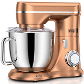 Mini Angel stand mixer with tilt-head for easy ingredient addition
