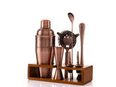 Mint and Mortar brushed copper cocktail shaker with 24oz capacity for stylish home bartending