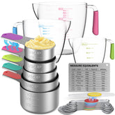 Minteem magnetic measuring cups stack neatly for quick access and compact storage