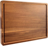 Misawce large acacia cutting board—top view, durable daily prep surface