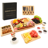 Miskoey charcuterie board bamboo tray ready for stylish entertaining at home