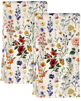 Miss Adola flour sack towel with spring pattern, absorbent for quick kitchen cleanups