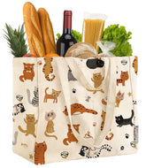 Miss Adola tote demonstrates extra-large capacity for groceries