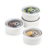 MISSYSSIM 6 oz ramekins with lids for fresh storage and neat presentation.