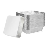 Mistari foil pans 9x9 with lids for mess-free baking and storage.
