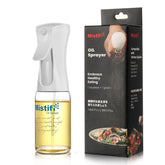 Mistifi oil sprayer with precision fan nozzle for even mist distribution.