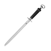 MITSUMOTO SAKARI 10-inch honing steel front view for precise home sharpening.