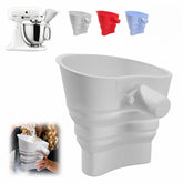 MIUXRZ flour funnel on a KitchenAid mixer for precise, mess-free pouring.