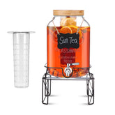MIWUYI 2-gallon drink dispenser with stand for parties and weddings