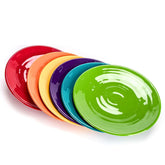MIYOPESI 11-inch melamine plates set for durable family meals and outdoor use.