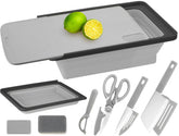 MKOSAB camping cutting board set with double-sided surface for versatile outdoors meal prep.
