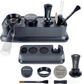 MMEWCO espresso tamper station with 54 mm base for consistent extractions