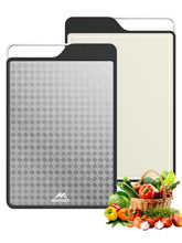 MNCOZY titanium cutting board with a double-sided design for meat and produce, durable surface.