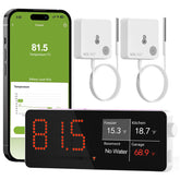MOCREO H5Lite hub front view showing temperature at a glance