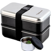 Modaniam leak-proof stackable bento box with secure lid for on-the-go meals.