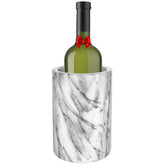 Modern Innovations marble wine chiller bucket top view showing sleek grey marble