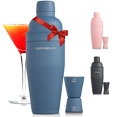 Modern Mixology 24oz shaker with built-in strainer for smooth cocktail pours.