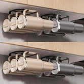 MOJOHAND tumbler rack with double hanging rod keeps Stanley tumblers accessible in pantry