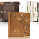 Molekaus Recipe Binder front cover for durable kitchen organization.