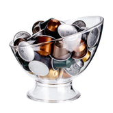 MOLFUJ coffee pod holder clear front view keeps pods organized.
