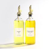 Molimoli oil and vinegar dispenser with glass bottle pour spout for precise drizzling