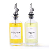 Molimoli oil and vinegar dispenser set with two bottles for organized cooking.