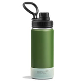 Mollcity Kids 16oz grass green bottle with kid-friendly design, ideal for school hydration
