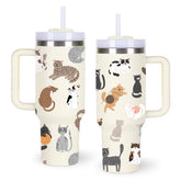momocici cat tumbler with handle for easy grip and portability
