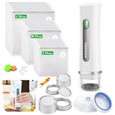 MOMODA 30-pack sous vide bags for reusable freezer-safe storage.
