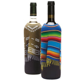 Monkey Business wine bottle poncho red design with a secure non-slip grip.
