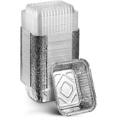 MontoPack disposable takeout pans with clear lids demonstrating secure spill-resistant design.