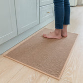MontVoo kitchen runner with non-slip backing keeps feet safe while cooking.