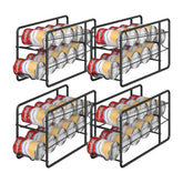 MOOACE four-pack can dispenser rack front view offers easy access to canned goods