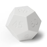 mooas Dodecagon Time Ball front view in white showing 11 presets for focused tasks