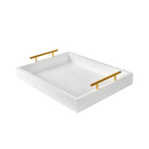 Moonlit Pond 16x12 serving tray with handles for easy serving.