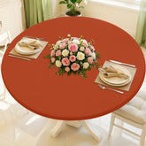 Moosfor Round Spandex Tablecloth with elastic-fit hugs 36–44 inch tables for a snug, spill-ready surface.