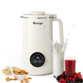 Mooye 8-in-1 nut milk maker front view for versatile plant milks.
