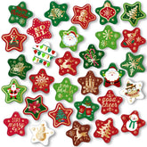 MorcART Christmas star fridge magnets brighten the fridge for festive reminders