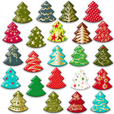 MORCART Christmas tree fridge magnet with vivid resin design on a fridge surface