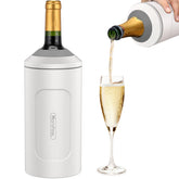 MoreFeel wine chiller sleeve for 750ml bottles keeps beverages cooler longer.