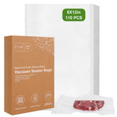 Moretoes 110pcs vacuum sealer bags, 8x12, versatile storage for fresh meals