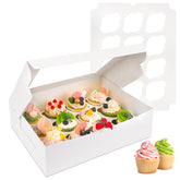 Moretoes cupcake box with window highlights cupcakes while protecting them during delivery.